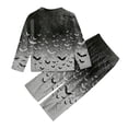 thumbnail image 5 of Matching Halloween Pajamas for Family Festival Soft Two Piece Sets Sleepwear Nightwear Long Sleeve Cute Funny Halloween Spider Web Trendy Holiday Family Pajamas, 5 of 5