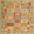 thumbnail image 1 of Ahgly Company Machine Washable Indoor Square Contemporary Papaya Orange Area Rugs, 3' Square, 1 of 7