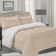 thumbnail image 2 of Elegant Comfort Gold Solid Print Microfiber Comforter Sets, Queen (3 Counts), 2 of 4