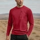 thumbnail image 1 of pstuiky camisa de manga larga para hombre, Camiseta básica de cuello redondo y manga larga de color liso para hombre tops de invierno para hombre m, 1 of 5