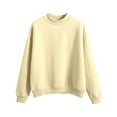 thumbnail image 3 of Cute Sweatshirts For Women Fleece Lined Small Turtleneck Loose Casual Crew Neck Solid Color Graphic Hoodies Pullover Winter Pullover Jumper Tops, 3 of 3