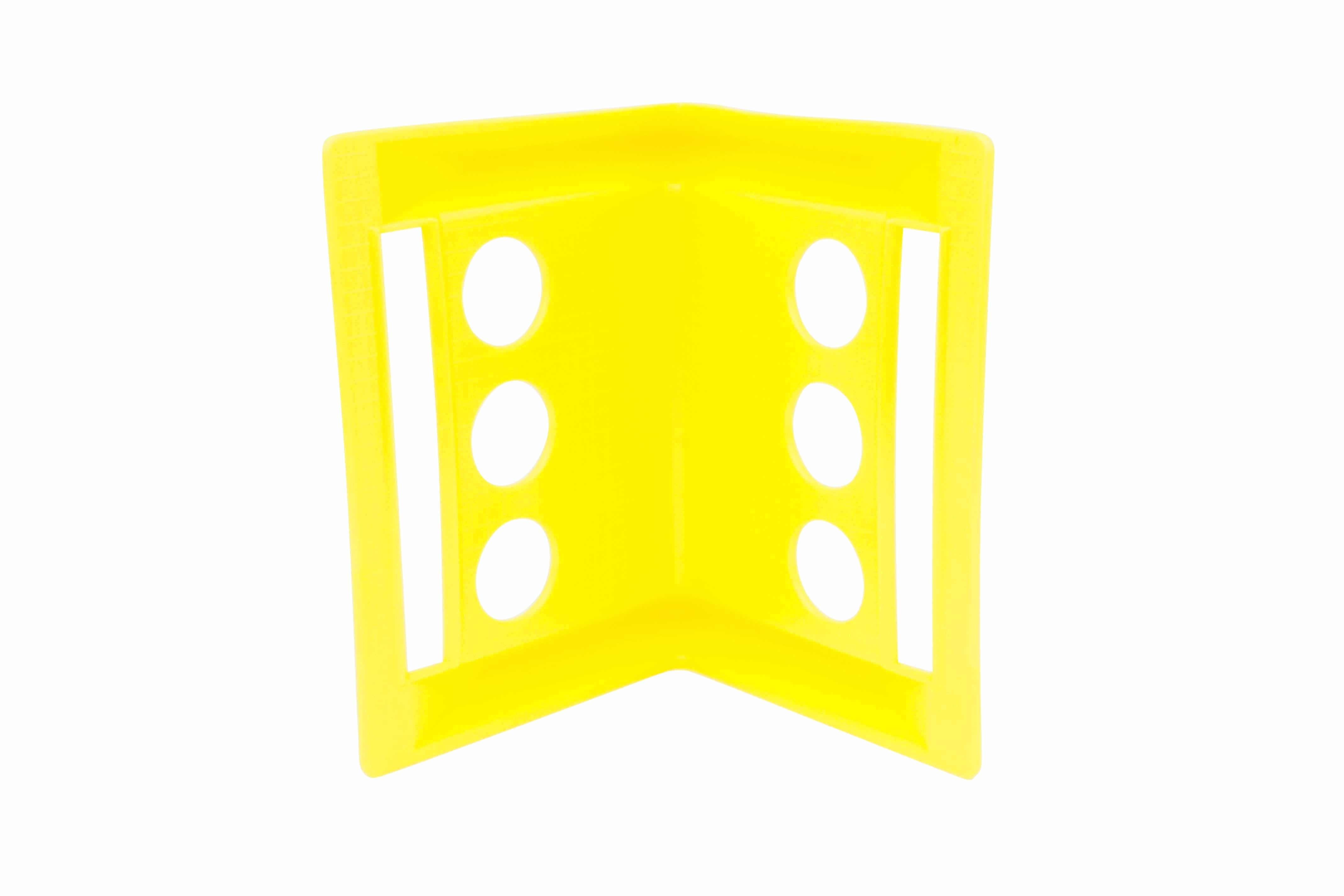 Flatbed Edge Protectors Kit - 20 Pack Yellow Plastic Corner Protectors (4" x 6") & 20 Pack Blue Plastic Corner Protectors (4" x 10") with Carrying Bag