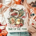 thumbnail image 1 of Retro Christmas Sweatshirt, Christmas Shirt Sweatshirt, Vintage Christmas Sweatshirt, Santa Claus Sweatshirt, Christmas Shirt, Merry Christmas Sweatshirt, 1 of 5