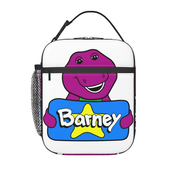 Barney Lunchbag Funny Tote Bags Insulated Lunch Bag For Work Picnic Hiking Travel