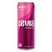 Zevia Zero Sugar, 0 Calorie Sleek Soda Can, Black Cherry 12 fl oz