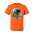 thumbnail image 2 of Eagle Bear Deer and Wolf Wildlife Americana / American Pride Men's Graphic T-Shirt, Orange, 2XL, 2 of 3