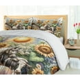 thumbnail image 3 of Ambesonne Rustic Duvet Cover Set, Vintage Rural Farmhouse Life, King, Earth Yellow and Multicolor, 3 of 6