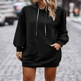 thumbnail image 4 of Solid Color Hoodies for Women  Quilted Sweatshirts for Fall Fashion, 4 of 6