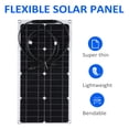 thumbnail image 3 of Panel de 25W Kit de Panel Solar Portátil de 16V, Panel Solar Flexible Impermable Al Aire Libre Conector Solar A Carga de Batería de Automóvil de 12 V Yate, 3 of 6