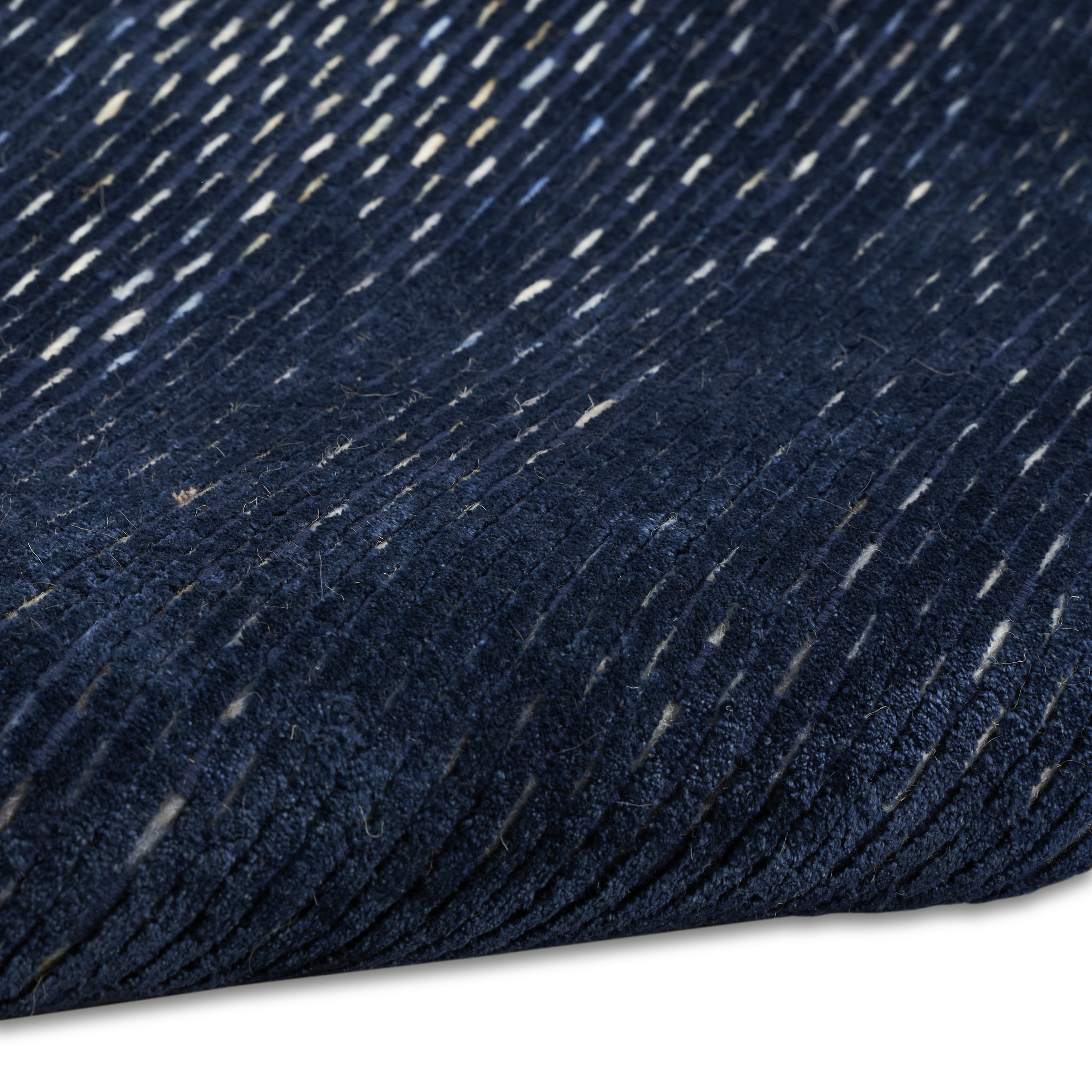 Calvin Klein Valley Striped Blue 7'9" x 9'9" Area Rug (8x10)