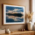 thumbnail image 4 of Stormy Sunset Over Lake Marburg - Hanover Pennsylvania Photography Sunset Lake Nature Landscape Scenic Water Wildlife Oak Framed Wall Art Print 20 x 30 inches, 4 of 6