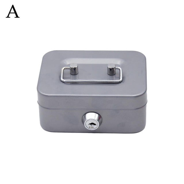 Creative Portable Money Bank Storage Box Small Storage Box With Key Change Box With Lock Money O9z1