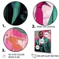 thumbnail image 3 of Designart "Emerald Portrait Of Elba" Pop Art Floater Framed Wall Decor, 3 of 5