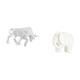 thumbnail image 5 of Escultura Moderna De Toro En Resina Y Elefante En Cerámica. Figura Coleccionable Para Mesa De Entrada, Escritorio, Estante, Oficina O Decoración Navideña., 5 of 8