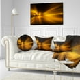 thumbnail image 3 of Designart Gold Light Over Dark Pattern - Abstract Throw Pillow - 12x20, 3 of 5