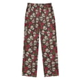 thumbnail image 2 of Wobogo Sugar Skull Rose Long Pajama Pants Bottoms Soft Sleepwear with Pockets, 2 of 9