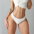 thumbnail image 3 of Aayomet Culotte Femme Taille Coton Dentelle String Femme (Blanc, m), 3 of 5