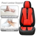 thumbnail image 3 of 2006 for Subaru Legacy Car Seat Cover, Red Car Seat Covers, Faux Leather Full Set of 5 Seats With Lumbar Support Suitable for All Seasons, Beautify the Interior of Old Cars, 3 of 9