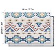 thumbnail image 6 of Colorful Geometric Triangle Diamond Pattern Summer Placemats Table Placemats Set Of 4-Linen Kitchen Washable Placemats Table Mats 11.8"x17.7" Non-Slip Heat Resistant, 6 of 6