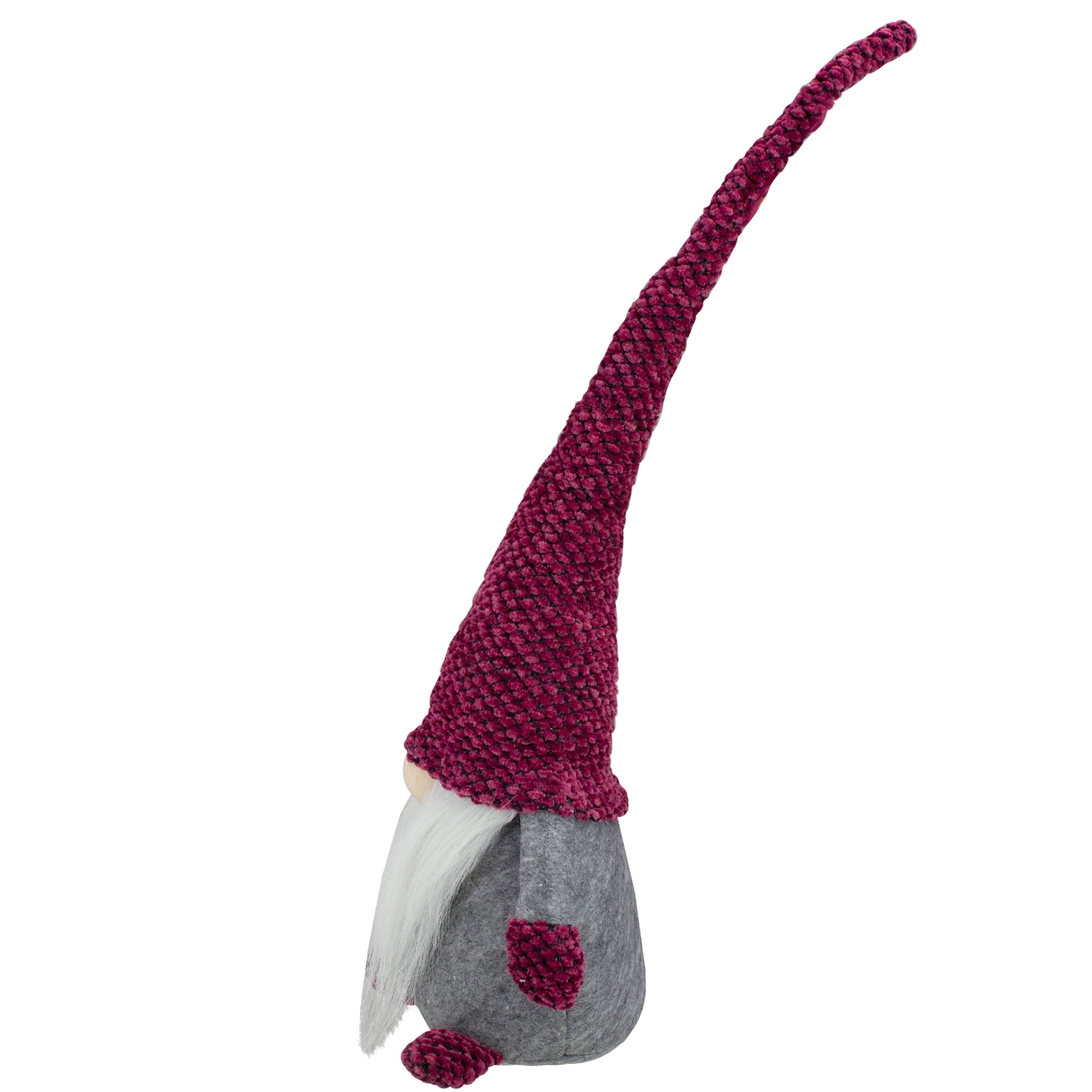 Northlight 18" Purple and Gray Standing Gnome Christmas Decoration