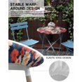 thumbnail image 6 of Round Fitted Tablecloth with Elastic Edge - Retro Patriotic Floral Table Cloth for 45"-52" Circle Tables,Waterproof Oil-Proof Table Cover for Outdoor Picnic Party Events, Independence Day Flowers, 6 of 6