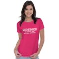 thumbnail image 3 of Funny Motherhood the Scariest Hood Womens Slim Fit Graphic Tee Brisco Brands X, 3 of 5