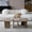 khaki, variant on 2 Pcs Modular Coffee Table Set Khaki Fiberboard Free-Combination Farmhouse Tables Living Room Apartment