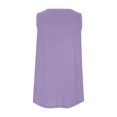 thumbnail image 4 of Admvng Tops for Women Trendy Summer Large Solid V-Neck Loose Casual Button Tank Top S-5XL, 4 of 8