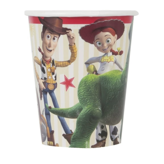 Unique Disposable Paper Cups - 9 Oz, Disney Toy Story 4, 8 Pcs