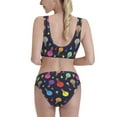 thumbnail image 5 of High Waisted Bikini Sets For Women, Light Bulb Colorful Swimsuits Tummy Control, Two Pieces Bathing Suit, 5 of 8
