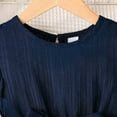 thumbnail image 5 of TAIAOJING Girls Summer Dresses Casual Comfortable Flutter Sleeve Stripes O-Neck Belted Dress For Toddler Kids Age 3-7 Classic 5-6Y, 5 of 9