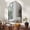 Black, variant on Eastvita 20 x 30 inch Arched Wall Mirror Wall - Mounted Vanity Mirror with Arch Metal Frame Modern Bathroom Vanity Mirror for Bedroom Living Room (Hanging or Leaning) Gold