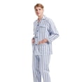 thumbnail image 2 of GLOBAL Mens Pajamas Sets Cotton Flannel Sleepwear Long-Sleeve Top & Bottom, S-XXL, 2 of 6