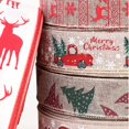 thumbnail image 2 of Coxeer Christmas Ribbon Burlap Vintage Festival Plaid DIY Wrapping Ribbon Craft Ribbon, 2 of 6