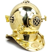 6" Scuba Diving Nautical Helmet | Maritime Ship's Decorative Helmet | Nagina International (6 Inches, Polished Brass)