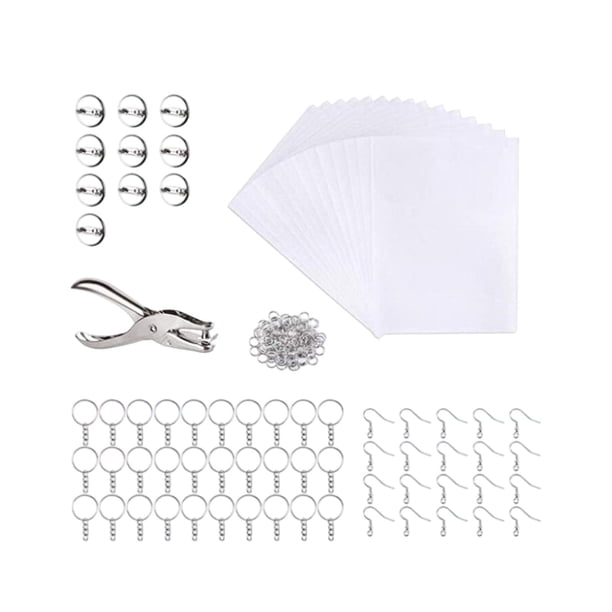 20 piezas Papeles de cine encogidos de lámina encogedoras con llave con llave decorativa con perforación para el regalo del día de los padres