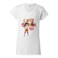 thumbnail image 2 of Wild Bobby Betty Boop Winking Girl Power Femenist Betty Boop Women’s Standard V-Neck Tee, White, Medium, 2 of 5