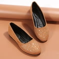 thumbnail image 5 of TUOBARR Womens Shoes, Flats Shoes for Women Slip on Round Toe ComfortableFlats for Women Coffee, 5 of 5