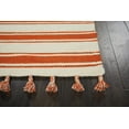 thumbnail image 4 of Nourison Solano Striped Ivory/Orange 2'3" x 8' Area Rug, (2x8), 4 of 6