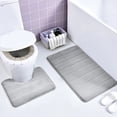 thumbnail image 4 of Juego de 4 alfombrillas de baño de espuma viscoelástica de microfibra suave, antideslizantes, gruesas, lavables a máquina y con absorción de agua, universales., 4 of 8