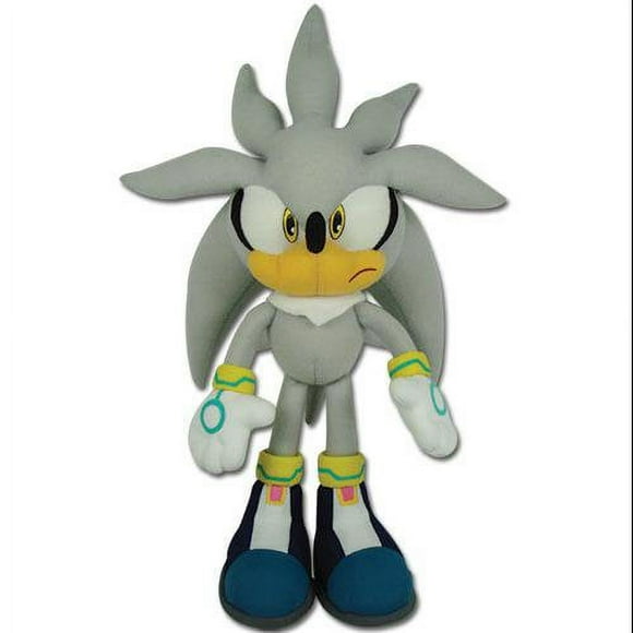 Sonic The Hedgehog Plush Doll Silver Stuffed Figure Children Gift, Cartoon Character Soft Toy Animation Stuffed Doll