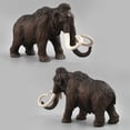 thumbnail image 4 of SPRING PARK Simulation Family Mammoth Elephant Animal PVC Children Model Toy Collector Decor Gift Figurine Education Kids Toy, 4 of 7