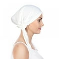 thumbnail image 5 of Chemo Headwear Pre Tied Head Scarf Headwraps Lightweight Turban Beanie Cap for Women, 5 of 6