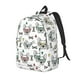 thumbnail image 1 of Disketp Cute French Bulldog print Canvas Backpack Lightweight Travel Daypack Student Rucksack Laptop Backpack-Medium, 1 of 5