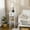 White#5, variant on Coffee Tables HOMCOM 2-Tier Side Table with Drawer, Narrow End Table with Bottom Shelf, for Living Room or Bedroom, Gray,Coffee Tables With Storage