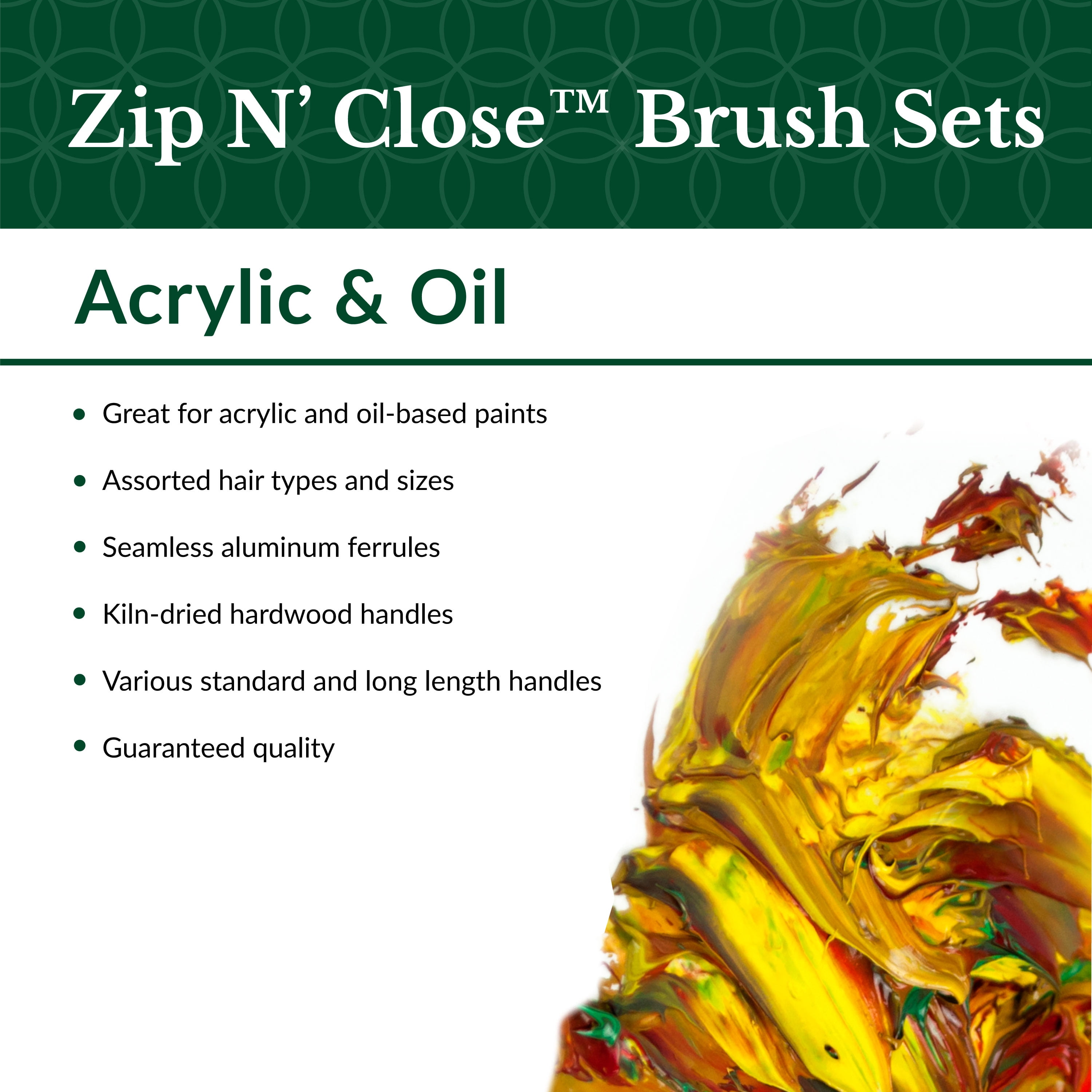 Royal & Langnickel - 30pc Super Value Long Handle Brush Set, For Acrylic and Oil Paints