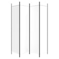 thumbnail image 2 of vidaXL 4-Panel Room Divider White 200x200 cm Fabric, 2 of 5
