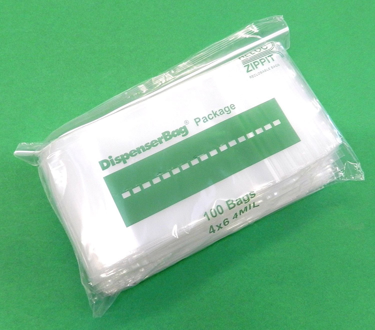 100 Pack - Clear Plastic Reclosable Single Zipper Poly Bag 6 x 8 4 mil | MagicWater Supply Brand 