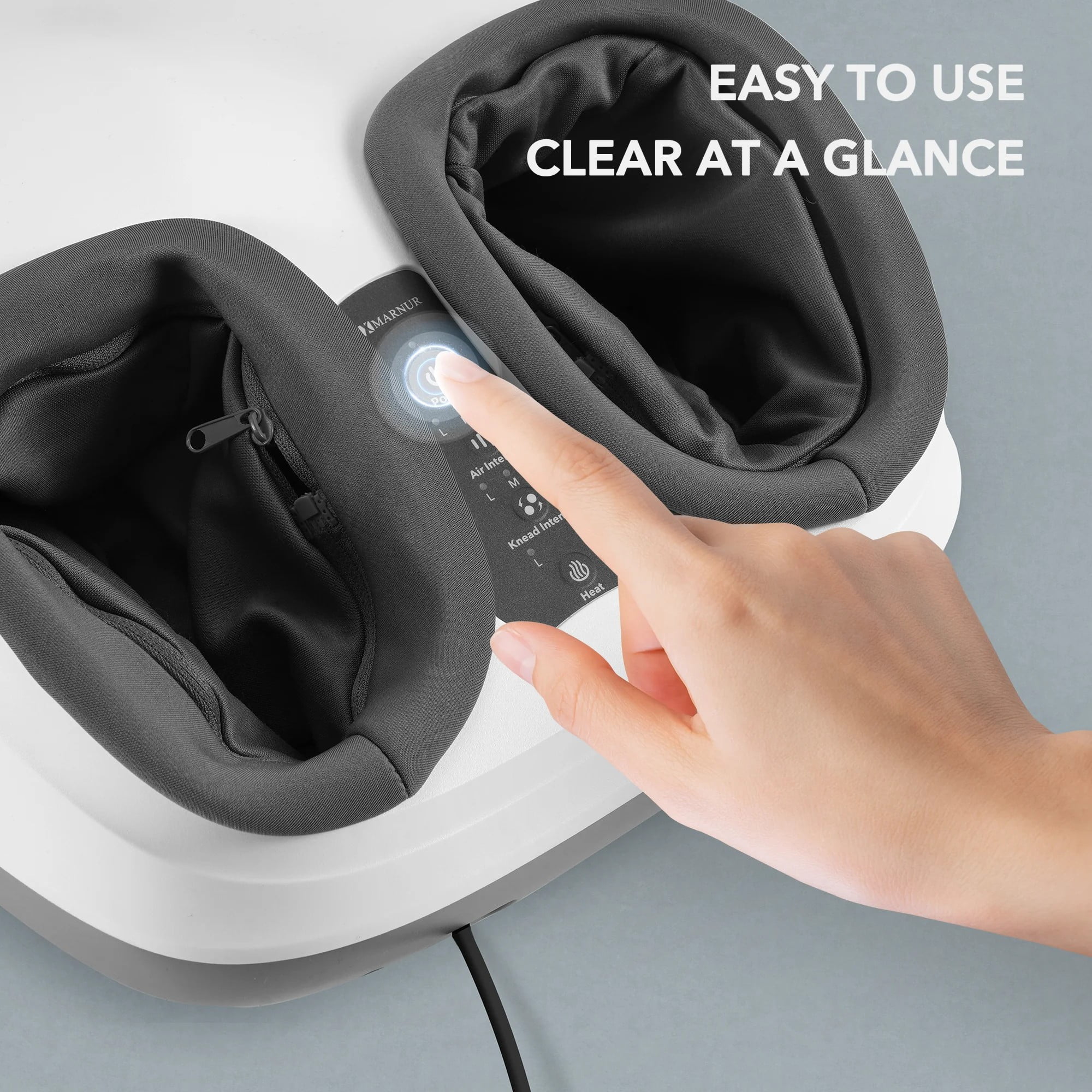 Shiatsu Foot Massager with Heat, Air Compression, Deep Kneading