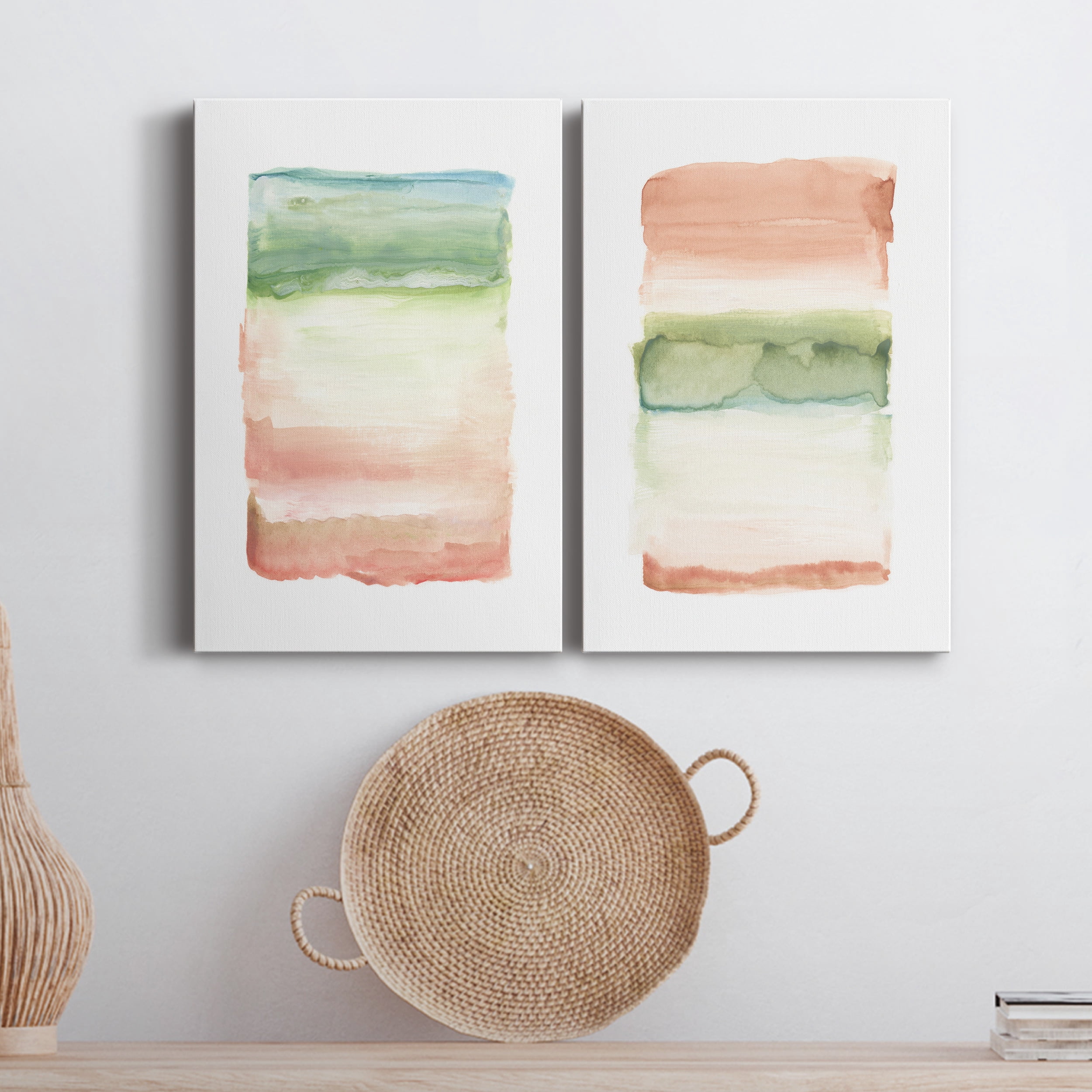Skye I Premium Gallery Wrapped Canvas - Ready to Hang - Set of 2 - 24 x 36 Each